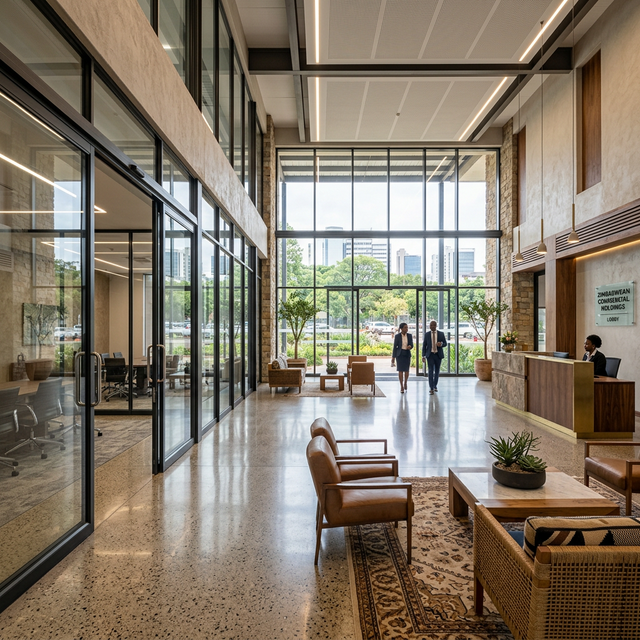 Office interior glass partitions — Zimbabwe